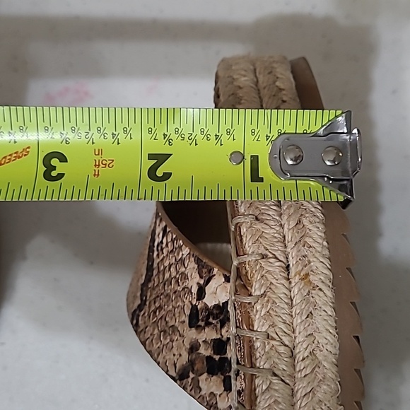 Circus by Sam Edelman Brown Snake Print Platform Sandals size 8 - Picture 12 of 12